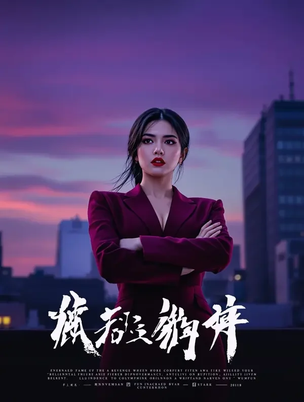 重生之逆袭千金 - 漫剧网在线看 逆袭短剧《重生之逆袭千金》封面,都市大厦前的干练女主